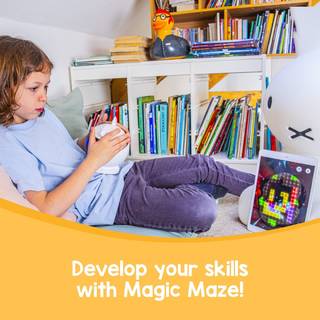 By associating the colors of the blocks with tactile zones of Winky, your child develops their coordination and reflexes more easily. Therefore, they will work better on their attention and perception to solve Winky’s strategic levels when they get stuck. ℹ️ Be careful not to fall into the holes at the risk of automatically starting the level again.Find the Magic Daedalus mini-game on the “My Winky” app. 🚀#winky #robot #mini-game #kidsgames #advice #coordination #app #labyrinth #competence #reflection