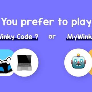 YOU CHOOSE 😍 Winky is played with 2 applications: “Winky Code” and “My Winky”! They offer you a complementary game experience, one to learn programming and the other to discover robotics with the connected mode of Winky “The Remote Control”. Both apps are compatible with the Winky robot. 🤖 Some say, “to choose is to give up”, but not this time. So feel free to vote in the comments of this post!What is your child’s favorite app? Is he or she won over by any of the Winky game apps?#winky #robot #gamecompanion #app #gameevolutive #programming #games #childrensgames #robotics